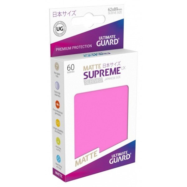 Sleeves - Ultimate Guard - Small Supreme UX Matte Rose (Jap)