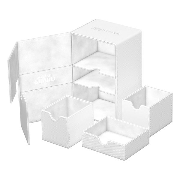 Ultimate Guard Twin Flip`n`Tray 160+ XenoSkin Monocolor blanc