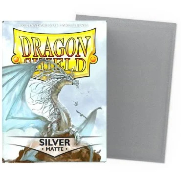 Sleeves Matte Silver - Standard - Dragon Shield