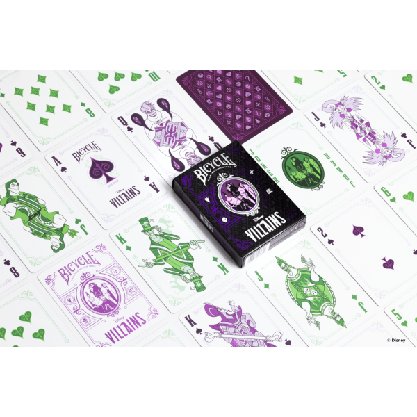 Bicycle Ultimates - Disney Villains Violet/Vert – Image 2
