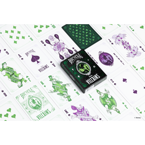 Bicycle Ultimates - Disney Villains Violet/Vert – Image 4