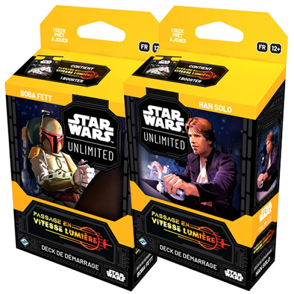 Pack 2 Starter Decks Passage en Vitesse Lumière - FR - Star Wars Unlimited