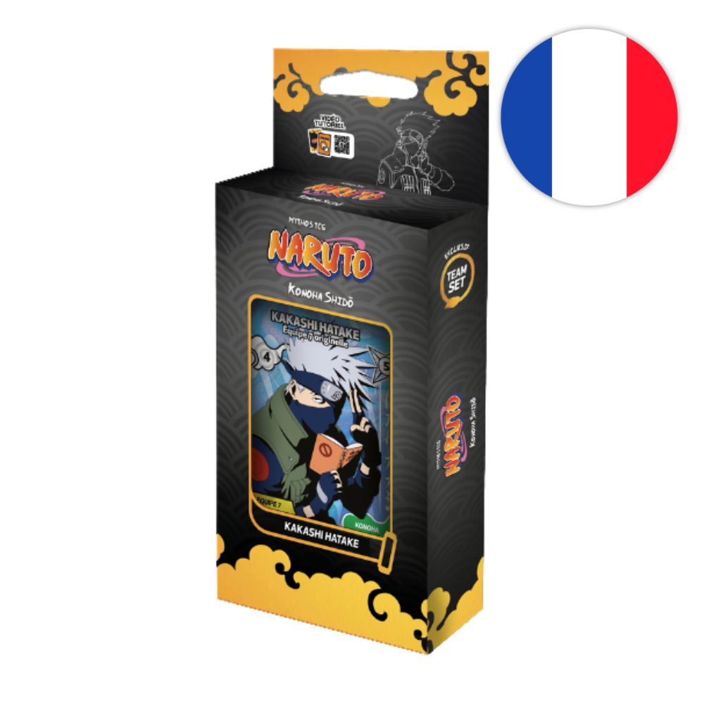 Team Set Kakashi - Set 1 - 2nd Edition - Konoha Shido - FR - Naruto Mythos TCG