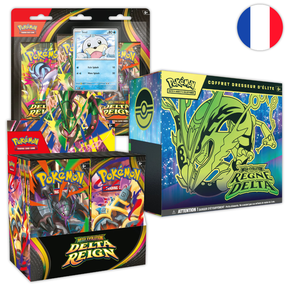 Lot - Display + ETB + Tripack - ME06 - Règne Delta - FR - Pokémon