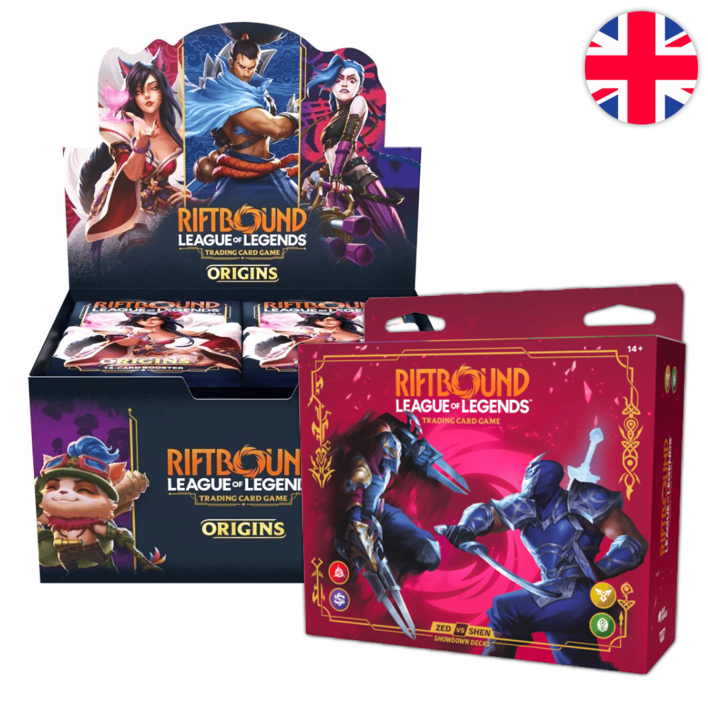 Lot - Display Origins + Deck Shen vs Zed - Vendetta - EN - Riftbound